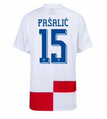 Kroatien Mario Pasalic #15 Replika Hjemmebanetrøje EM 2024 Kortærmet